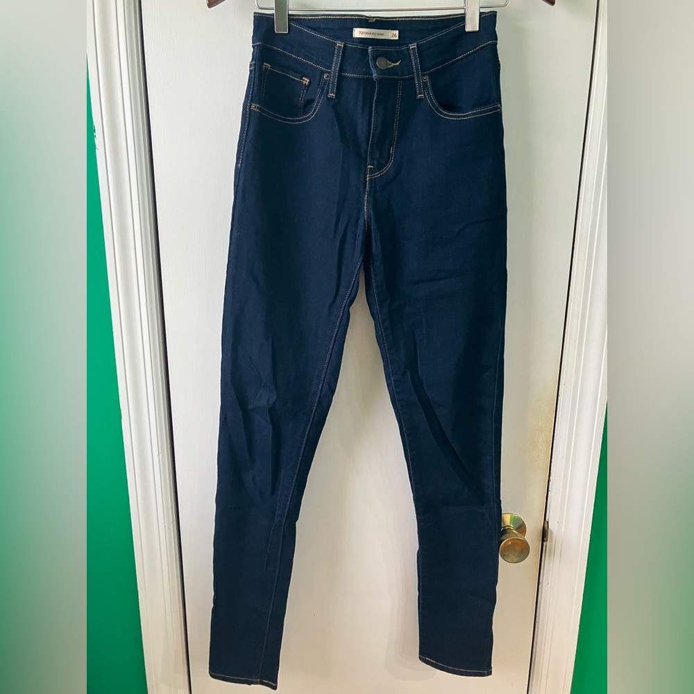 Levi’s 721 High Rise Skinny Jeans Womens size 26 Blue